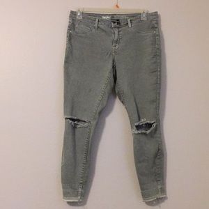 Olive/Gray Mossimo Skinny Jeans. Mid-Rise Jegging